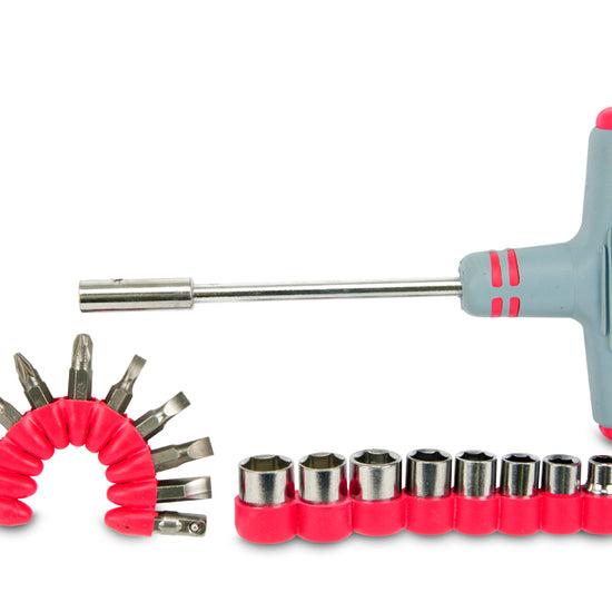 Schraubendreher- Steckschlüssel Set / 22-teilig