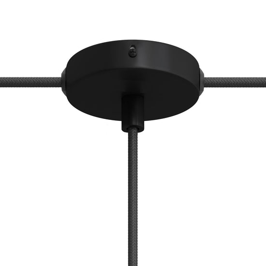 3 Loch Mini Baldachin Kit / schwarz mit 2 Seitenlöchern