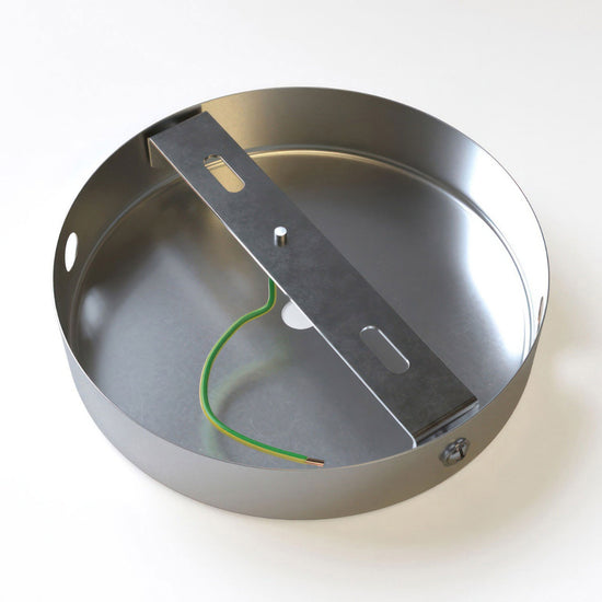 3 Loch Metall Baldachin Kit / Titanium satiniert mit 2 Seitenlöchern