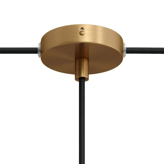 3 Loch Mini Baldachin Kit / bronze satiniert mit 2 Seitenlöchern