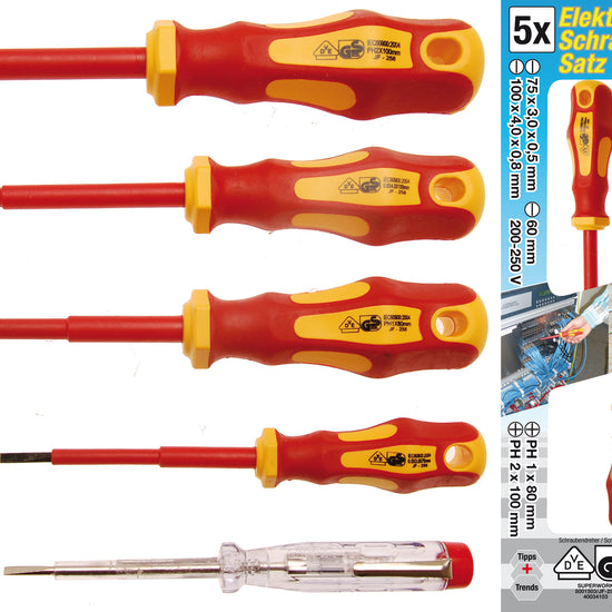 Elektriker Schraubenzieher Set / 5-teilig