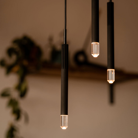 BEISIK LED Pendelleuchte Candle LH3R Schwarz / 7 Watt