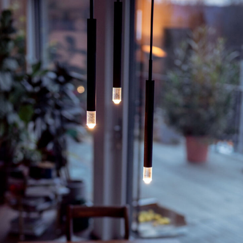 BEISIK LED Pendelleuchte Candle LH3R Schwarz / 7 Watt