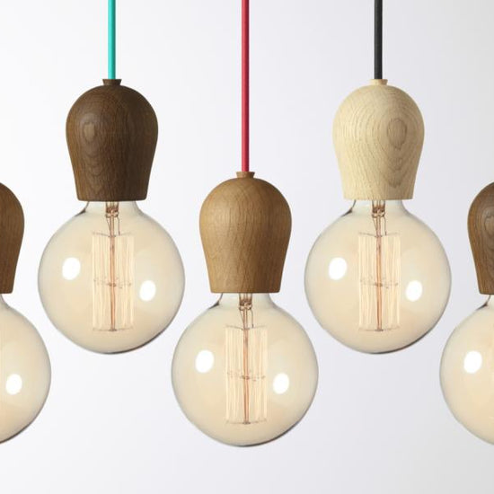 Holz Fassung bauchig / Hell geölt