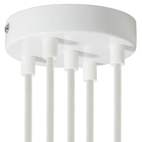 5 Loch Metall Baldachin Kit / Weiss