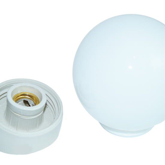 Kugellampe Porzellan / Gerade