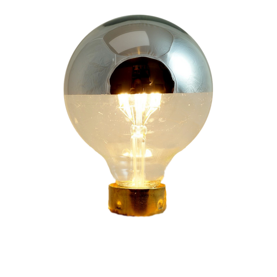 Calex Kopfspiegel Silber Globe 95 / 4 Watt E27