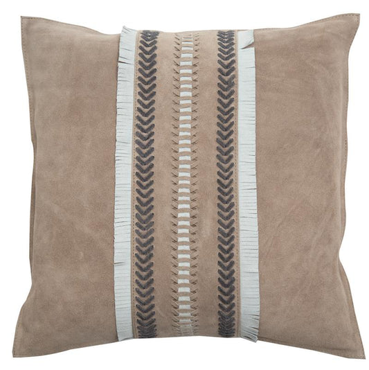 Wildlederkissen 'Indiana', sandbraun, 50x50 cm