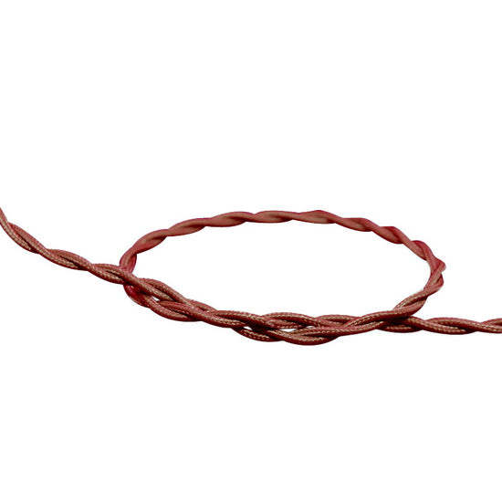 Textilkabel 2x0.75mm / Marron verdrillt