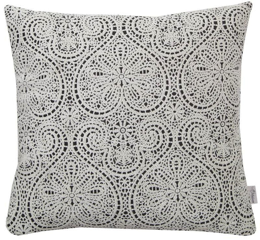 Kissen Mon-Cherie mit weisser Spitze 45x45cm