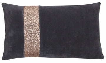 Kissen Velours mit Pailletten