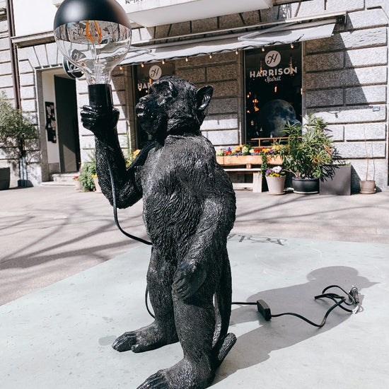 Stehleuchte Koko, stehend, schwarz