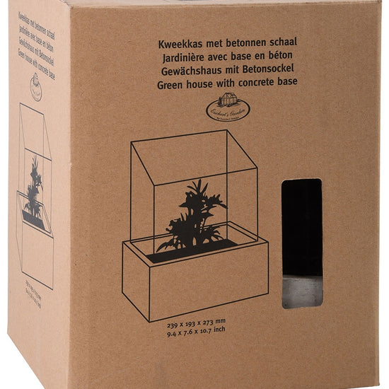 Gewächshaus mit Betonsockel 