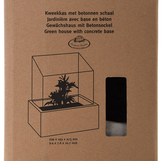 Gewächshaus mit Betonsockel 