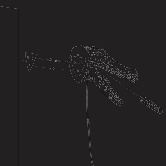 Wandleuchte Alberto Aligatore