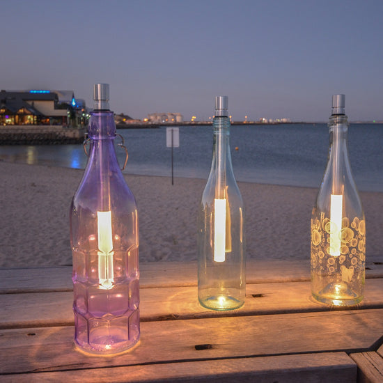 Flaschenlicht LED, dimmbar, batteriebetrieben