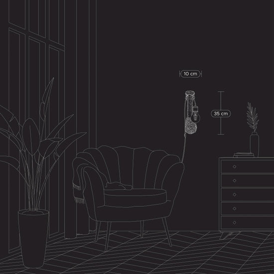 Wandleuchte Strauss Baby Franz Josef, gold