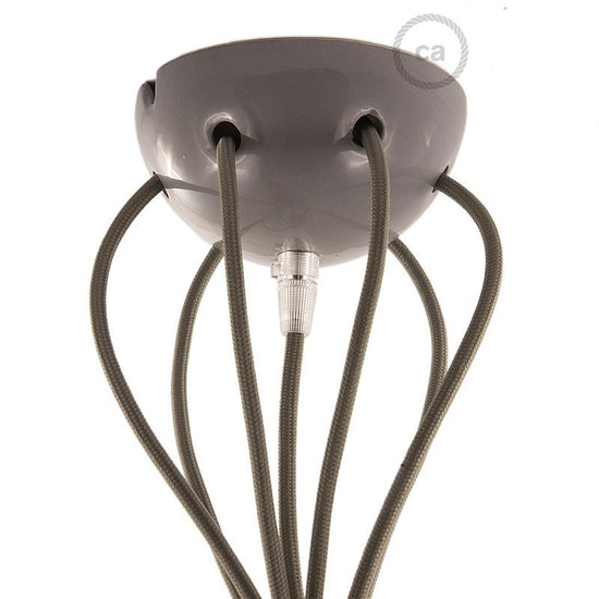 7 Loch Keramik Baldachin Kit / Grau