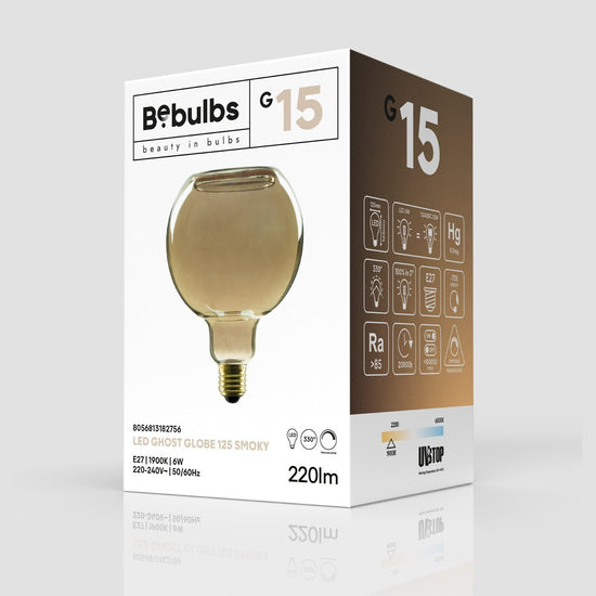 Glühbirne Ghost Line G125 G15 – Smoky 6W