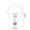 LED G125 Kopfspiegel Silber / 7 Watt E27