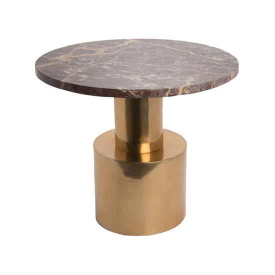 Beistelltisch Marmor Bordeaux Messing / gross