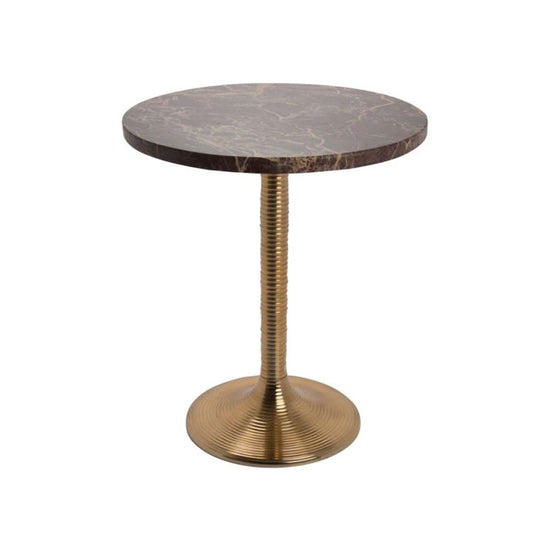 Beistelltisch Marmor Bordeaux Messing / klein
