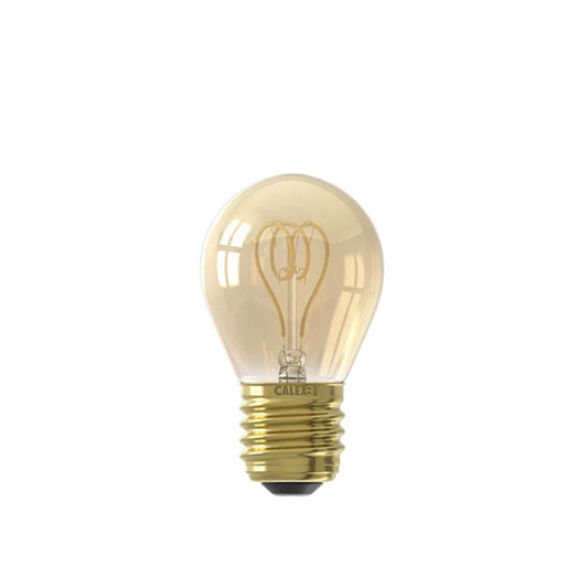 Calex Ball Lamp P45 Gold Curly