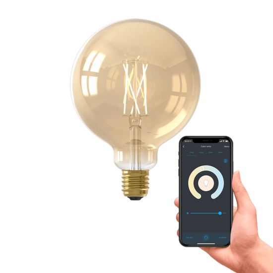 Calex Globe G125 Smart LED Filament Gold / 7 Watt E27