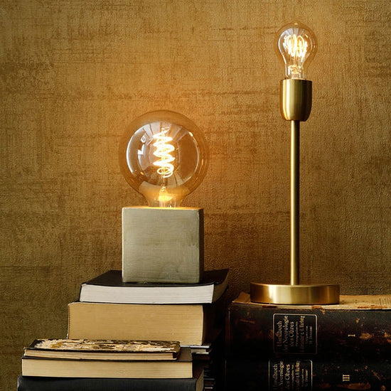 Calex Tischleuchte Kubus/Würfel Beton