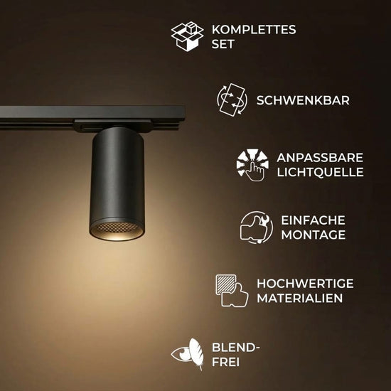 Calex Tracklight GU10 Schwarz – Schienen-Deckenleuchte aus Aluminium Zusatzinformationen