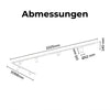 Calex Tracklight 6×GU10 – 3 m / Schwarz – Schienen-Deckenleuchte aus Aluminium Abmessungen