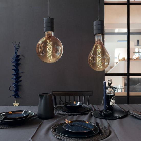 Calex Big-Curly LED / "Mega-Globe" Gold E27