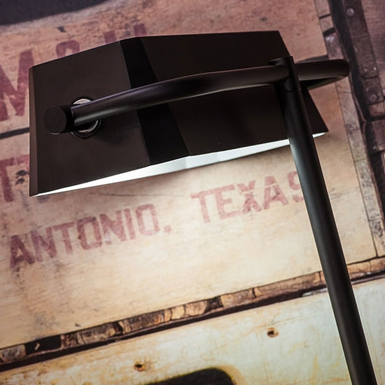 Retro Schreibtischleuchte / Bankerlampe 'Campus', schwarz