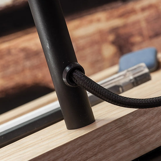 Retro Schreibtischleuchte / Bankerlampe 'Campus', schwarz