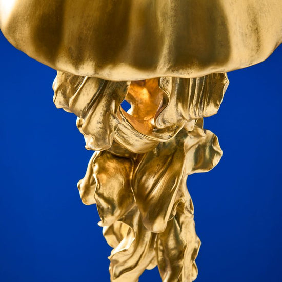 Deckenleuchte Qualle Ava, gold