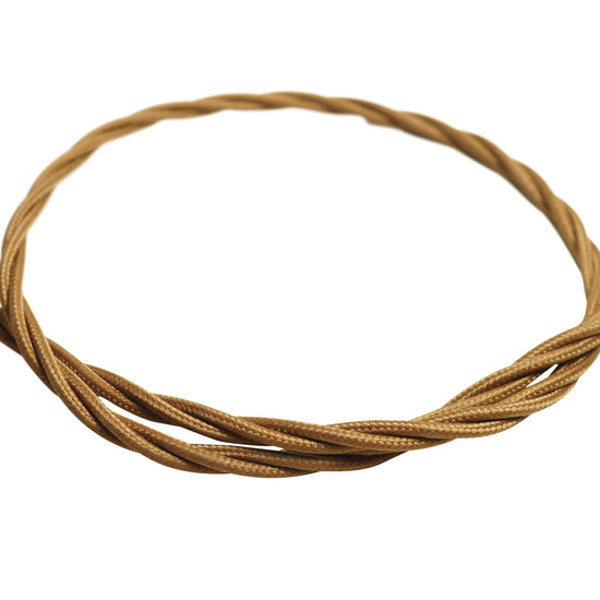 Textilkabel 3x0.75mm / Racer Brown verdrillt