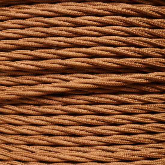 Textilkabel 3x0.75mm / Racer Brown verdrillt