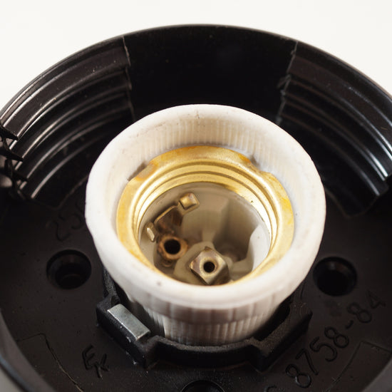 Kugellampe Bakelit Klarglas / Gerade