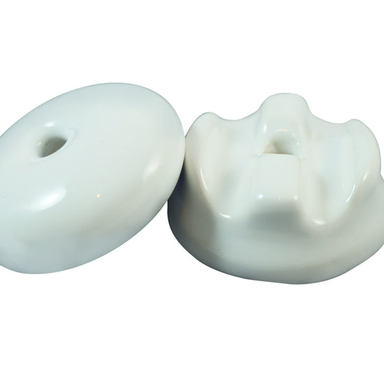 Kabelführung Porzellan / Weiss double