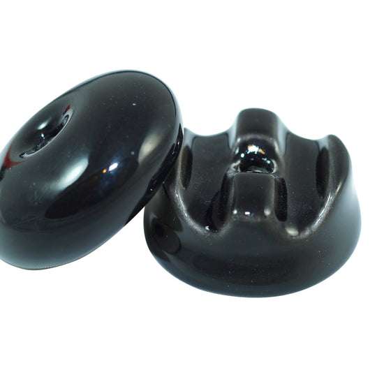 Kabelführung Porzellan / Schwarz double