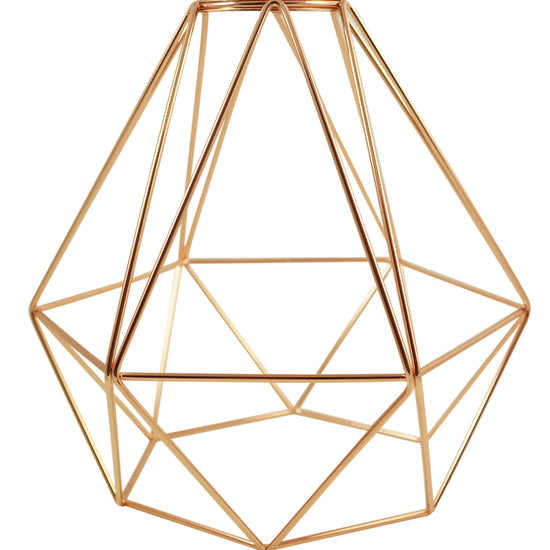 Metallschirm Diamant / Kupfer