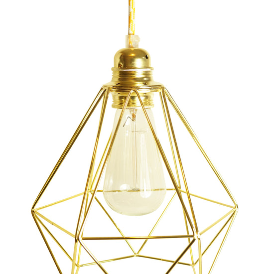 Metallschirm Diamant / Messing