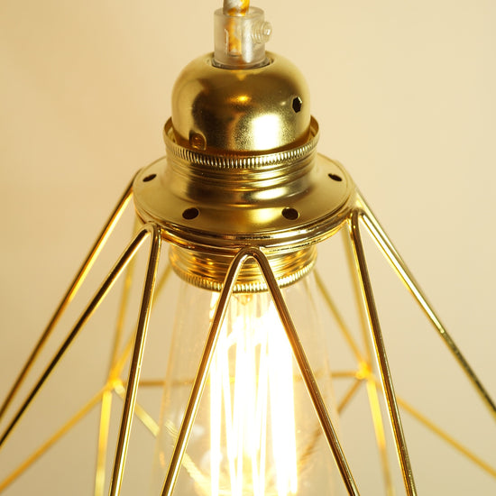 Metallschirm Diamant / Messing