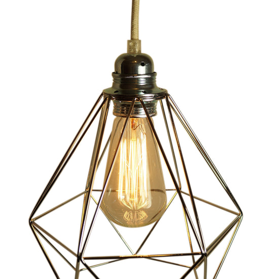 Metallschirm Diamant / Chrome