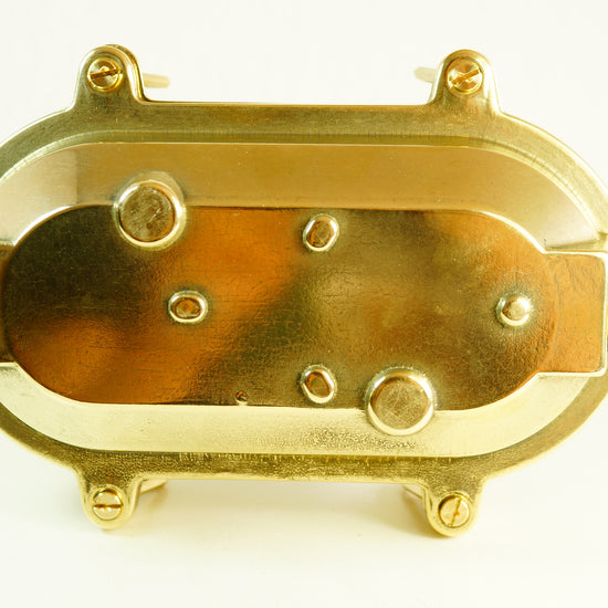 Schiffslampe Messing / Oval klar