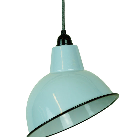 Emaille Lampenschirm Warehouse / Taubengrau