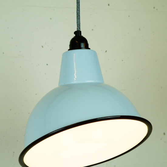 Emaille Lampenschirm Warehouse / Taubengrau