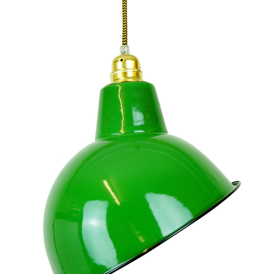 Emaille Lampenschirm Warehouse / Grün