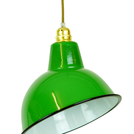 Emaille Lampenschirm Warehouse / Grün