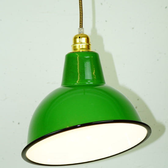 Emaille Lampenschirm Warehouse / Grün